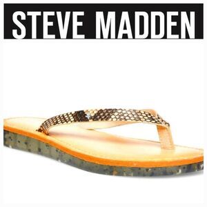 Steve Madden Cool Planet Slip-On Open Toe Flats